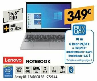Electro Depot Lenovo notebook azerty be. 15ada05-be aanbieding