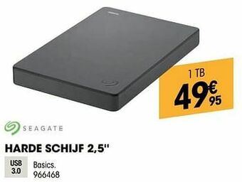 Electro Depot Seagate harde schijf 2,5`` basics 1tb aanbieding