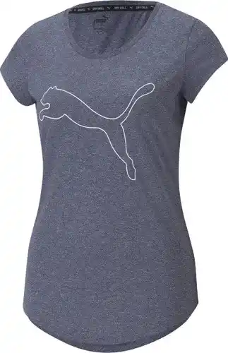 Bol.com PERFORMANCE HEATHER CAT TEE W Dames Sportshirt - Donkerblauw aanbieding