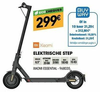 Electro Depot Elektrische step xiaomi essential aanbieding