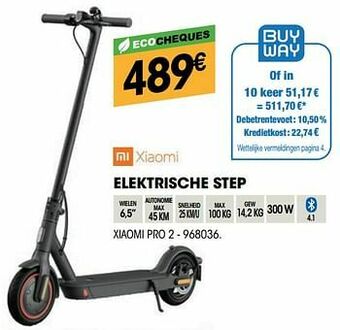 Electro Depot Elektrische step xiaomi pro 2 aanbieding