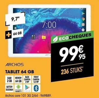Tablet 64 gb archos core 101 3g 2-64