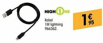 Highone kabel 1m lightning