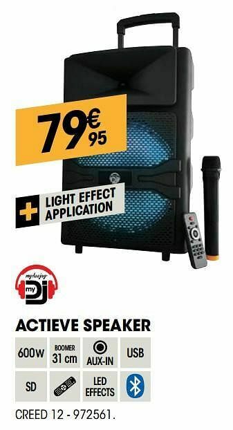 Electro Depot My dj actieve speaker creed 12 aanbieding