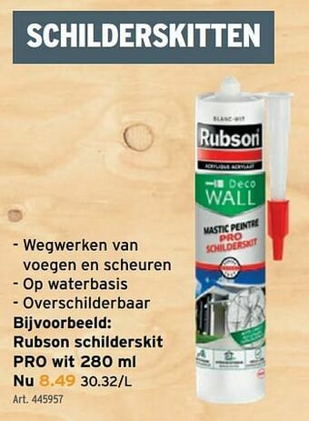 GAMMA Rubson schilderskit pro wit aanbieding
