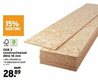 GAMMA Osb 3 constructieplaat aanbieding