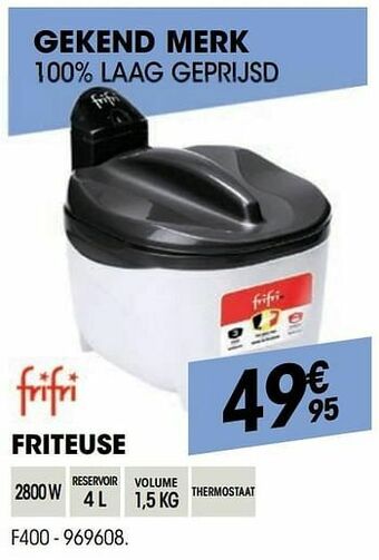 Electro Depot Frifri friteuse f400 aanbieding