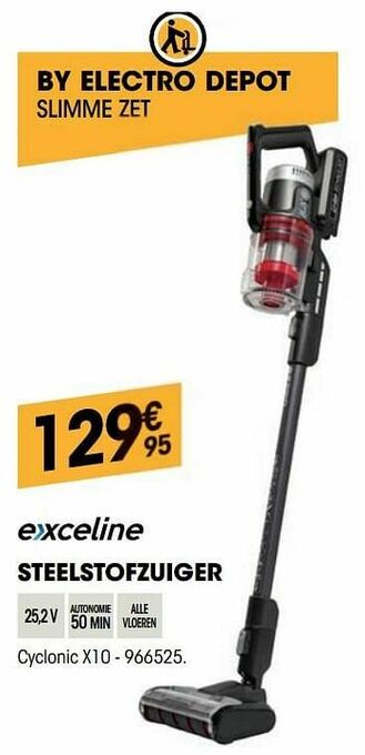 Electro Depot Exceline steelstofzuiger cyclonic x10 aanbieding