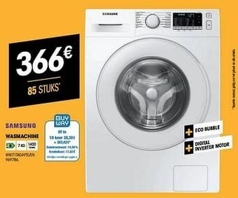 Electro Depot Samsung wasmachine ww71ta049te-en aanbieding