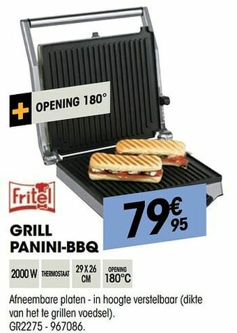 Fritel grill panini-bbq gr2275