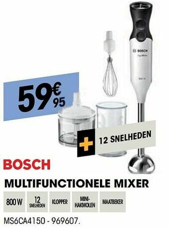 Electro Depot Bosch multifunctionele mixer ms6ca4150 aanbieding