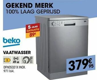 Electro Depot Beko vaatwasser dfn05321x inox aanbieding