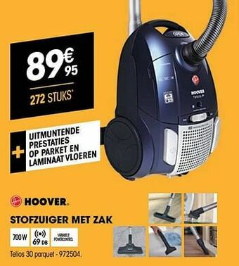 Electro Depot Hoover stofzuiger met zak telios 30 parquet aanbieding