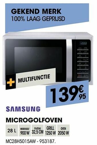 Electro Depot Samsung microgolfoven mc28h5015aw aanbieding