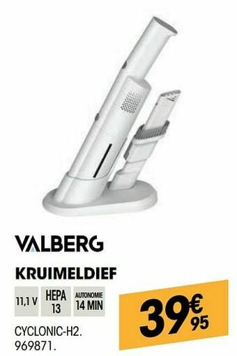 Electro Depot Valberg kruimeldief cyclonic-h2 aanbieding