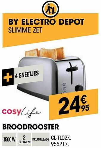 Electro Depot Cosylife broodrooster cl-tl02x aanbieding
