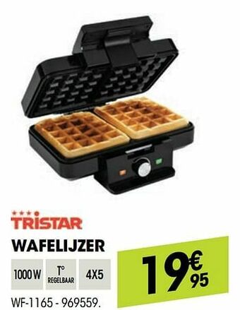 Electro Depot Tristar wafelijzer wf-1165 aanbieding