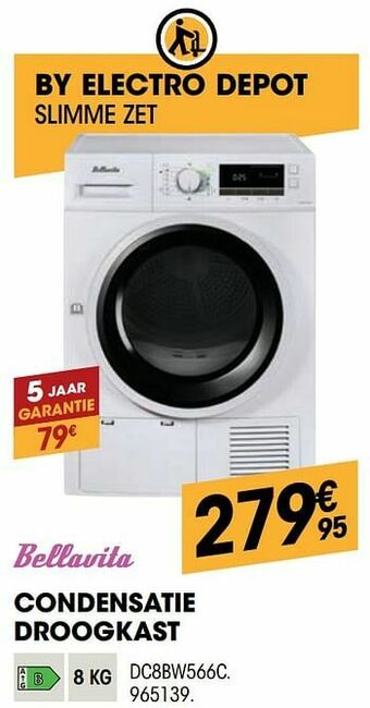 Electro Depot Bellavita condensatie droogkast dc8bw566c aanbieding