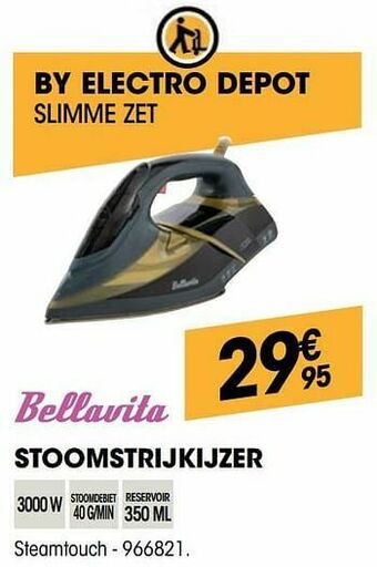 Bellavita stoomstrijkijzer steamtouch