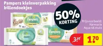 Kruidvat Pampers kleinverpakking billendoekjes aanbieding