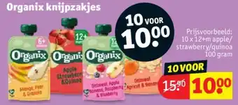 Kruidvat Organix knijpzakjes aanbieding