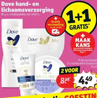 Kruidvat Dove hand- en lichaamsverzorging aanbieding