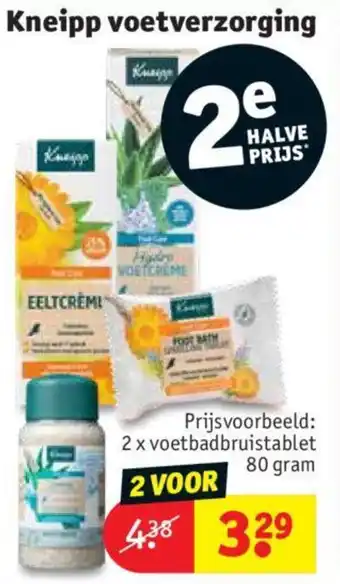 Kruidvat Kneipp voetverzorging aanbieding