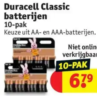 Kruidvat Duracell Classic batterijen 10-pak aanbieding