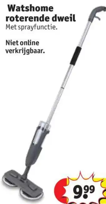 Kruidvat Watshome roterende dweil aanbieding