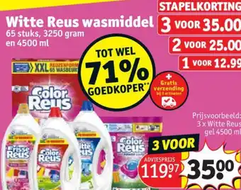 Kruidvat Witte Reus wasmiddel aanbieding