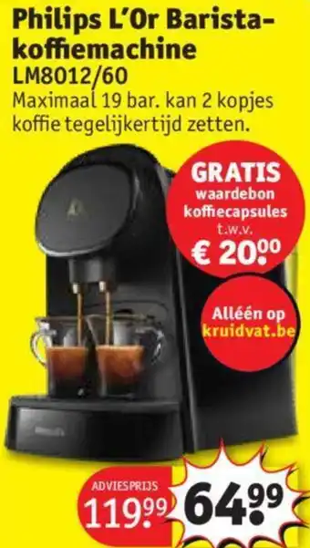Kruidvat Philips L'Or Barista koffiemachine LM8012/60 aanbieding