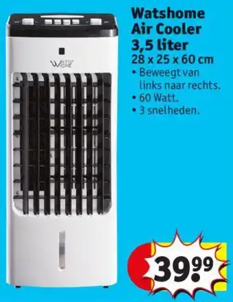 Kruidvat Watshome Air Cooler 3,5 liter aanbieding