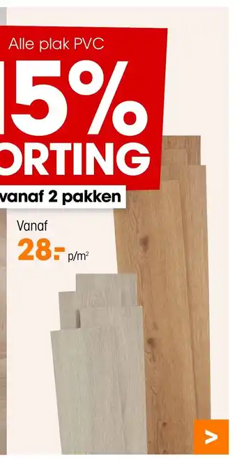 Kwantum Alle plak PVC aanbieding