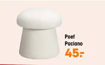 Kwantum Poef Paciano aanbieding