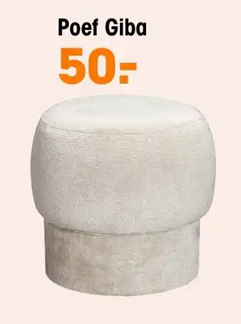 Kwantum Poef Giba aanbieding