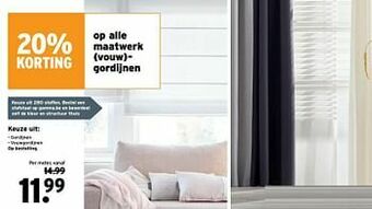 GAMMA Maatwerk vouw- gordijnen aanbieding