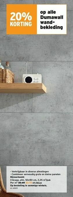GAMMA Dumawall wandbekleding chicago aanbieding