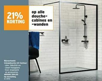GAMMA Inloopdouche a3 contour aanbieding