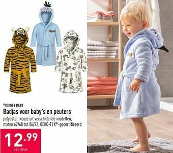 ALDI Badjas voor baby`s en peuters aanbieding