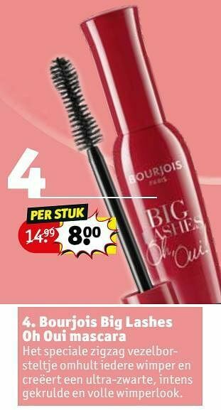 Kruidvat Bourjois big lashes oh oui mascara aanbieding