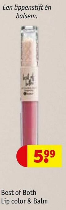 Best of both lip color + balm