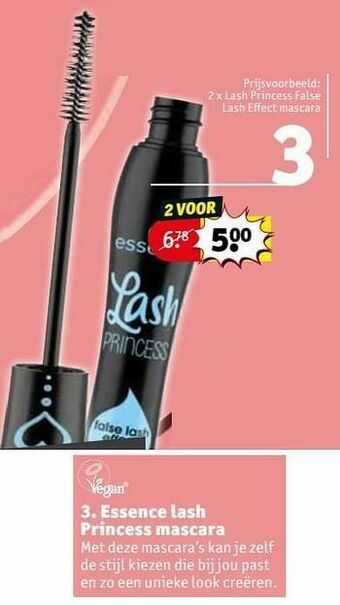 Kruidvat Essence lash princess mascara aanbieding