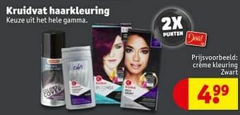 Kruidvat Crème kleuring zwart aanbieding