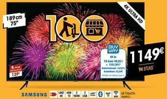 Electro Depot Samsung qe75q60ta aanbieding