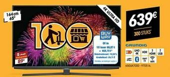 Electro Depot Grundig 65gua7000 aanbieding