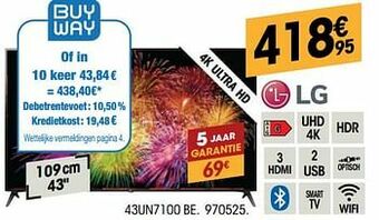Electro Depot Lg 43un7100 be aanbieding