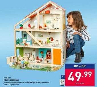 Houten poppenhuis