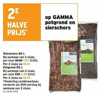 GAMMA Sierschors aanbieding