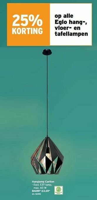 GAMMA Hanglamp carlton aanbieding