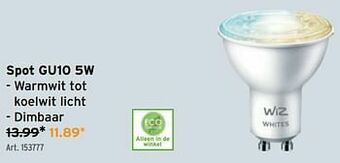 GAMMA Spot gu10 5w aanbieding